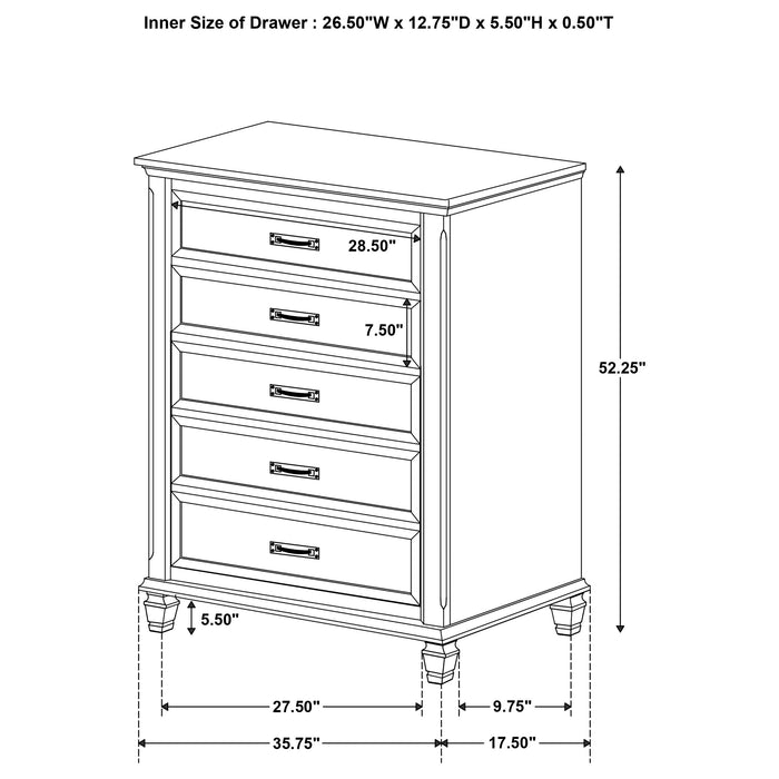 Devon Bedroom Set White - Casa Morelos / Coahuila Furniture (Oklahoma City, OK)