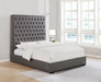 Camille Tall Tufted California King, E.King & Queen Bed Grey - Casa Morelos / Coahuila Furniture (Oklahoma City, OK)