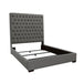 Camille Tall Tufted California King, E.King & Queen Bed Grey - Casa Morelos / Coahuila Furniture (Oklahoma City, OK)
