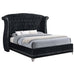Barzini California King, E.King, & Queen Tufted Upholstered Bed Black - Casa Morelos / Coahuila Furniture (Oklahoma City, OK)