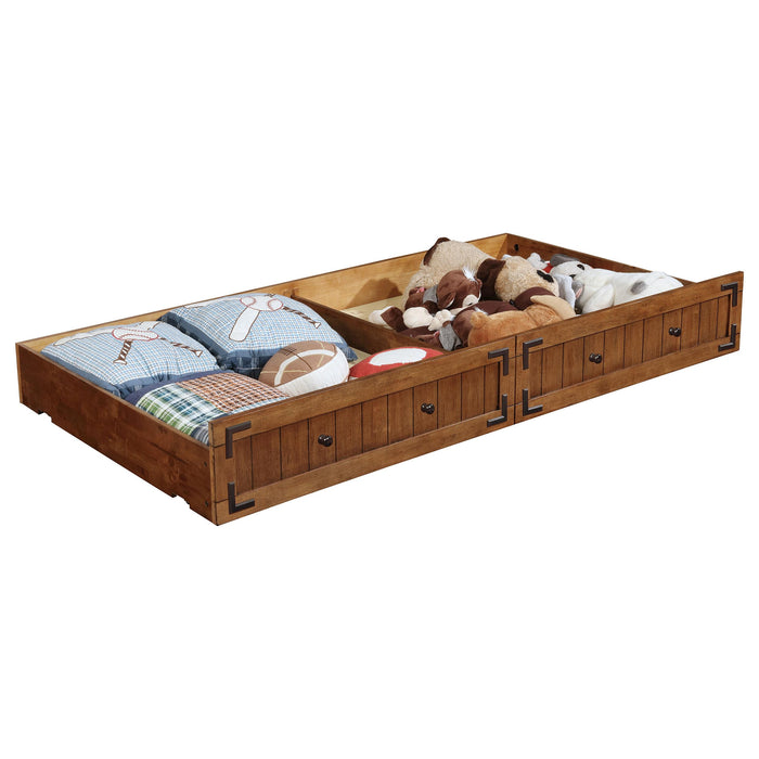 Oakdale Wood Twin Daybed with Trundle Rustic Honey - Casa Morelos / Coahuila Furniture (Oklahoma City, OK)
