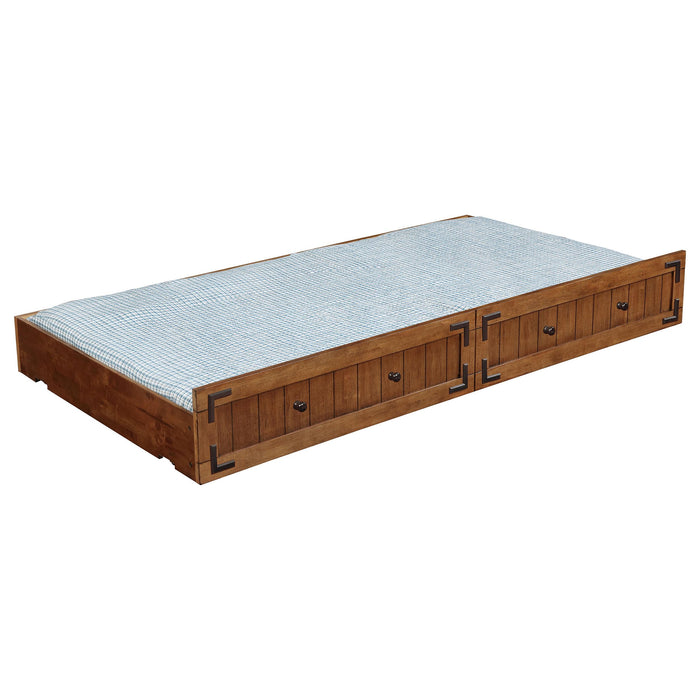 Oakdale Wood Twin Daybed with Trundle Rustic Honey - Casa Morelos / Coahuila Furniture (Oklahoma City, OK)