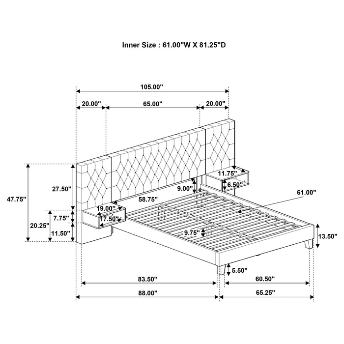 Marley Eastern King & Queen Bed - Casa Morelos / Coahuila Furniture (Oklahoma City, OK)