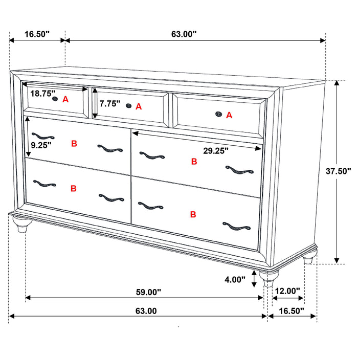 Barzini 5 & 4 Piece Bedroom Sets E.King & Queen - Casa Morelos / Coahuila Furniture (Oklahoma City, OK)