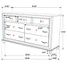 Barzini Bedroom Set White - Casa Morelos / Coahuila Furniture (Oklahoma City, OK)