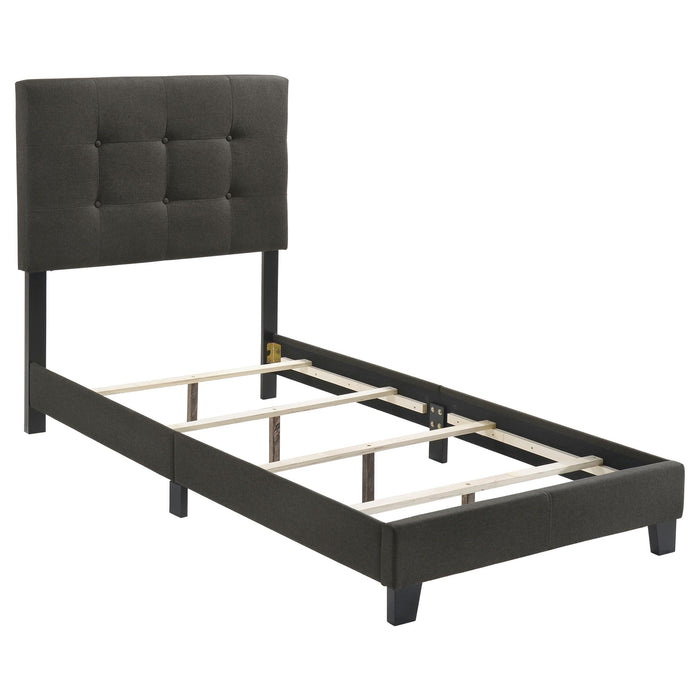 Mapes Tufted Upholstered Eastern King, Queen, Twin & Full Bed Charcoal & Grey - Casa Morelos / Coahuila Furniture (Oklahoma City, OK)