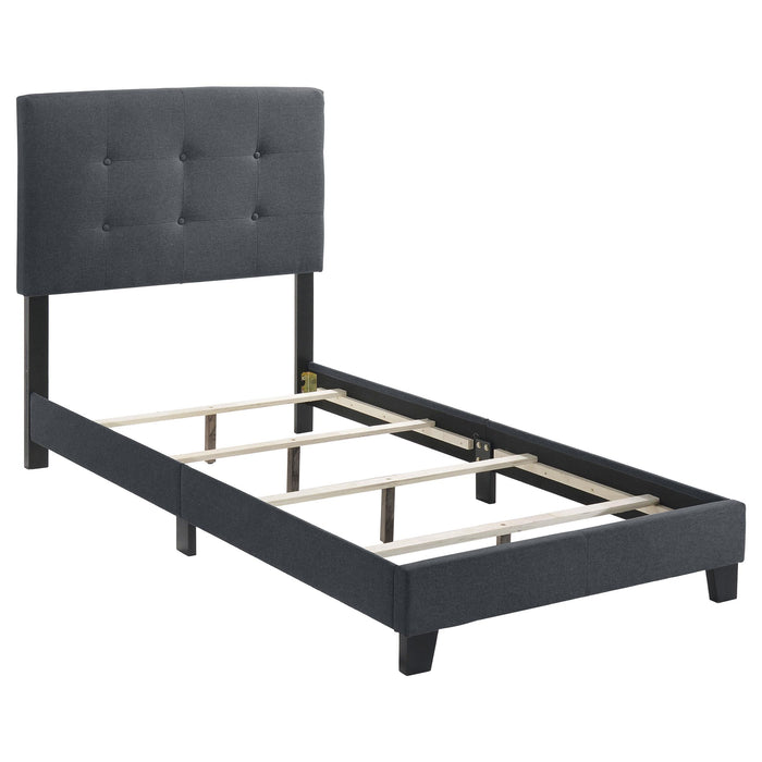 Mapes Tufted Upholstered Eastern King, Queen, Twin & Full Bed Charcoal & Grey - Casa Morelos / Coahuila Furniture (Oklahoma City, OK)