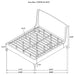 Mosby Wingback Platform Bed - Casa Morelos / Coahuila Furniture (Oklahoma City, OK)