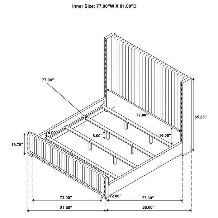 Natasha California King, E.King & Queen Bed - Casa Morelos / Coahuila Furniture (Oklahoma City, OK)