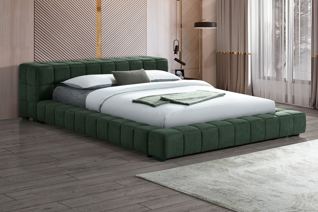 Trinity California King, E.king, Queen, & Full Bed Green & Light Taupe - Casa Morelos / Coahuila Furniture (Oklahoma City, OK)