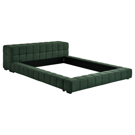 Trinity California King, E.king, Queen, & Full Bed Green & Light Taupe - Casa Morelos / Coahuila Furniture (Oklahoma City, OK)
