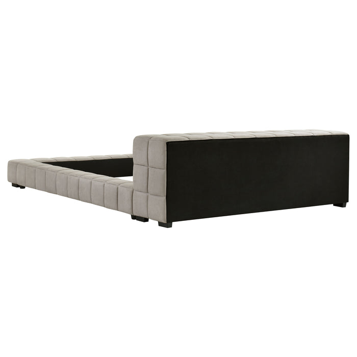 Trinity California King, E.king, Queen, & Full Bed Green & Light Taupe - Casa Morelos / Coahuila Furniture (Oklahoma City, OK)