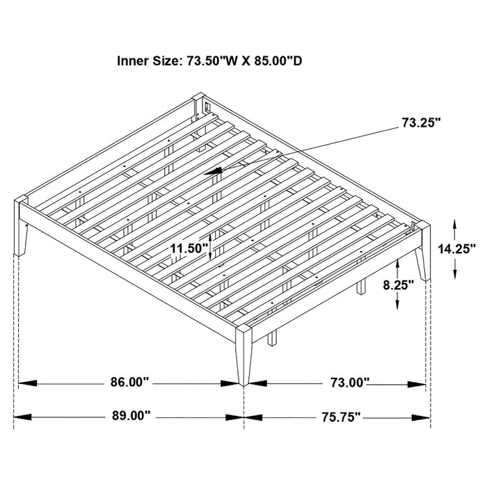 Hounslow Universal Platform Bed - Casa Morelos / Coahuila Furniture (Oklahoma City, OK)