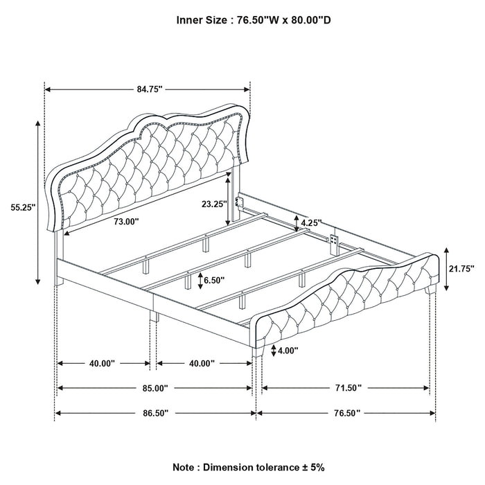 Bella Beds Cal.King & E.King, Queeen - Casa Morelos / Coahuila Furniture (Oklahoma City, OK)