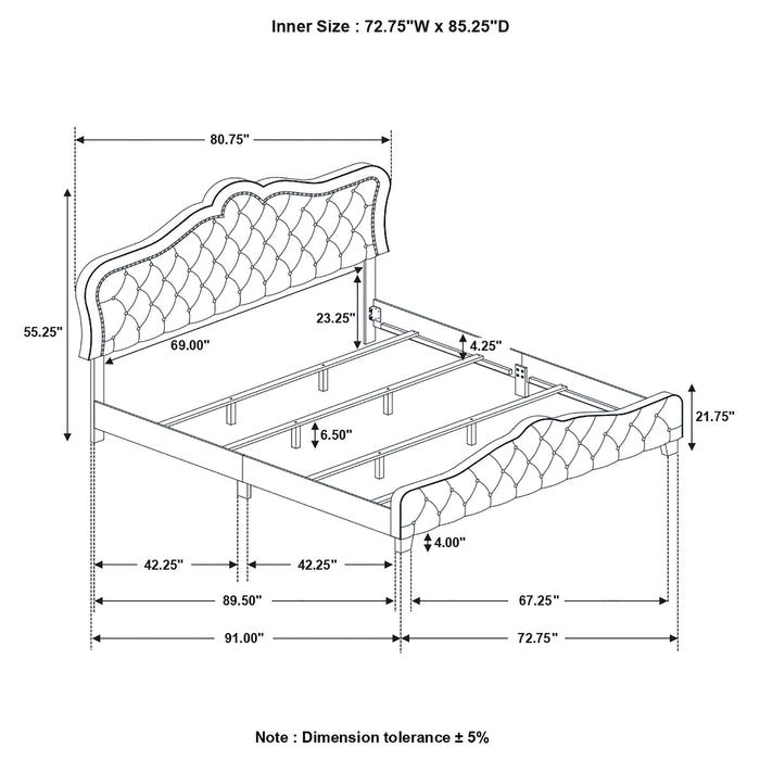 Bella Beds Cal.King & E.King, Queeen - Casa Morelos / Coahuila Furniture (Oklahoma City, OK)