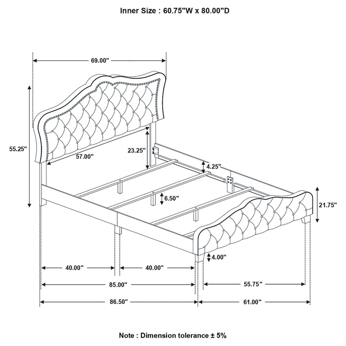 Bella Beds Cal.King & E.King, Queeen - Casa Morelos / Coahuila Furniture (Oklahoma City, OK)