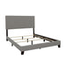 Boyd California King, King, & Queen Upholstered Bed with Nailhead Trim Charcoal & Grey - Casa Morelos / Coahuila Furniture (Oklahoma City, OK)