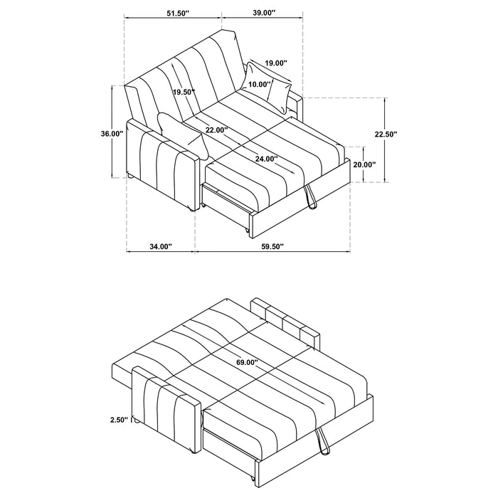 Portland Sofa Bed - Casa Morelos / Coahuila Furniture (Oklahoma City, OK)