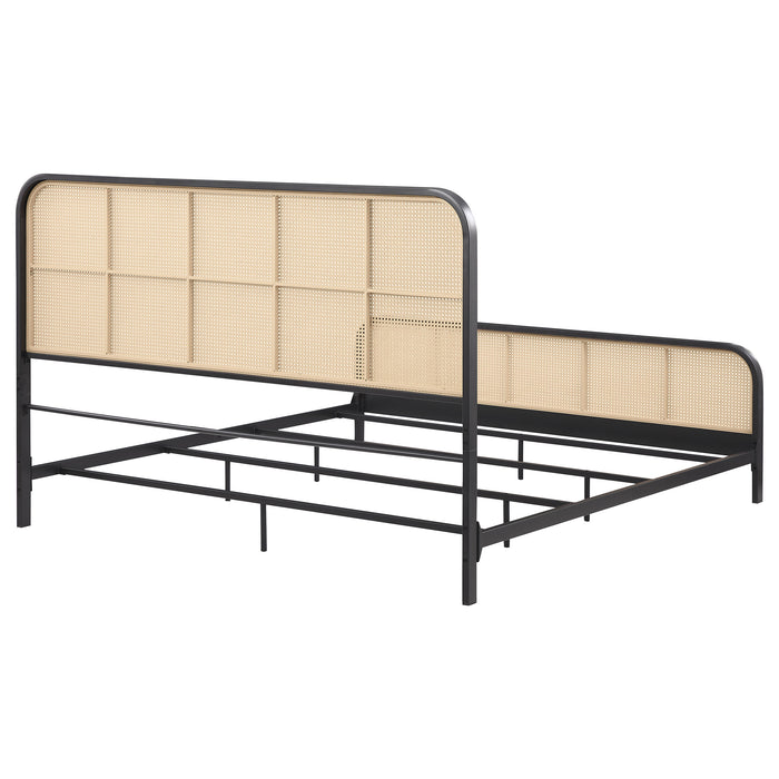 Lanewood Eastern King & Queen Bed Black & White - Casa Morelos / Coahuila Furniture (Oklahoma City, OK)