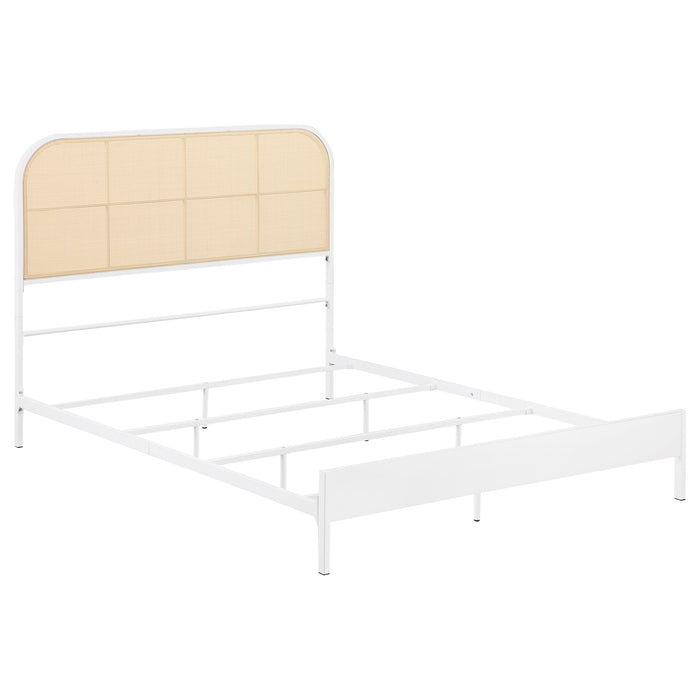 Amherst Eastern King, Queen, Full, & Twin Bed White & Black - Casa Morelos / Coahuila Furniture (Oklahoma City, OK)