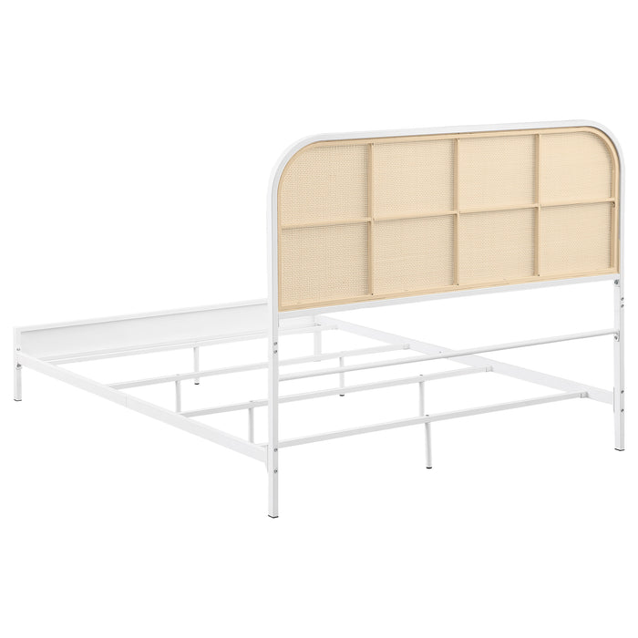 Amherst Eastern King, Queen, Full, & Twin Bed White & Black - Casa Morelos / Coahuila Furniture (Oklahoma City, OK)