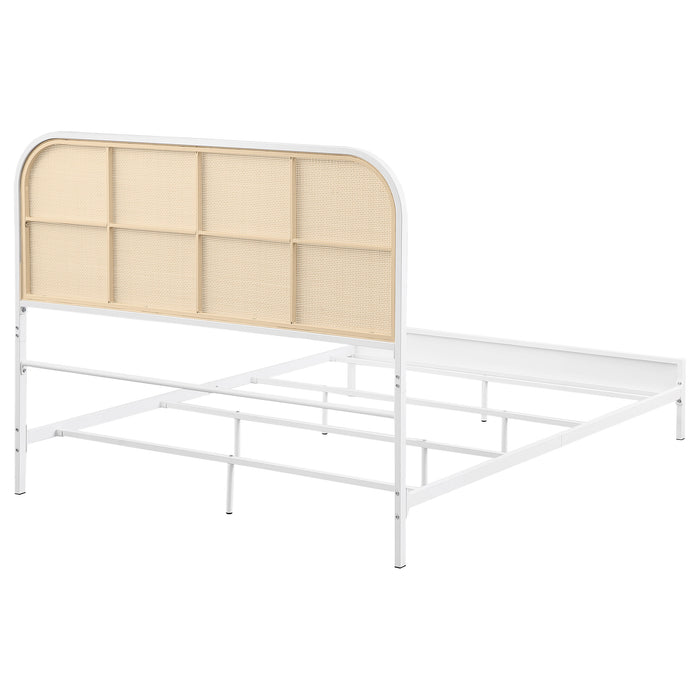 Amherst Eastern King, Queen, Full, & Twin Bed White & Black - Casa Morelos / Coahuila Furniture (Oklahoma City, OK)