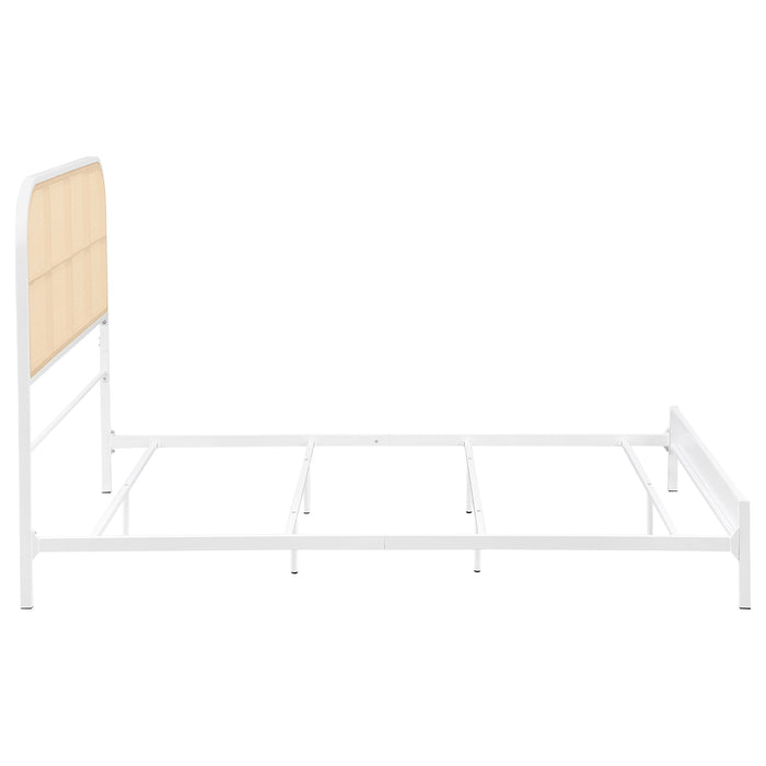 Amherst Eastern King, Queen, Full, & Twin Bed White & Black - Casa Morelos / Coahuila Furniture (Oklahoma City, OK)
