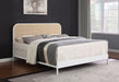 Amherst Eastern King, Queen, Full, & Twin Bed White & Black - Casa Morelos / Coahuila Furniture (Oklahoma City, OK)