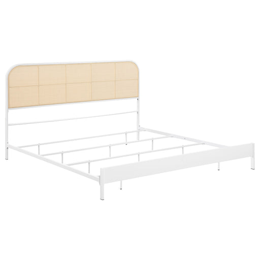 Amherst Eastern King, Queen, Full, & Twin Bed White & Black - Casa Morelos / Coahuila Furniture (Oklahoma City, OK)