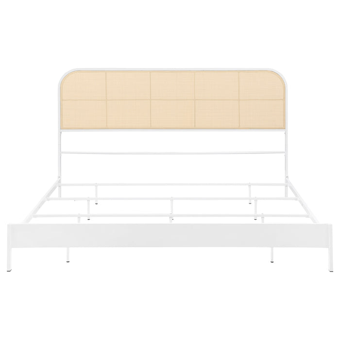 Amherst Eastern King, Queen, Full, & Twin Bed White & Black - Casa Morelos / Coahuila Furniture (Oklahoma City, OK)