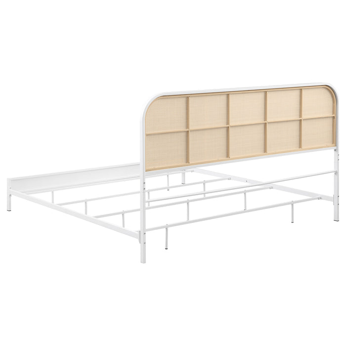 Amherst Eastern King, Queen, Full, & Twin Bed White & Black - Casa Morelos / Coahuila Furniture (Oklahoma City, OK)