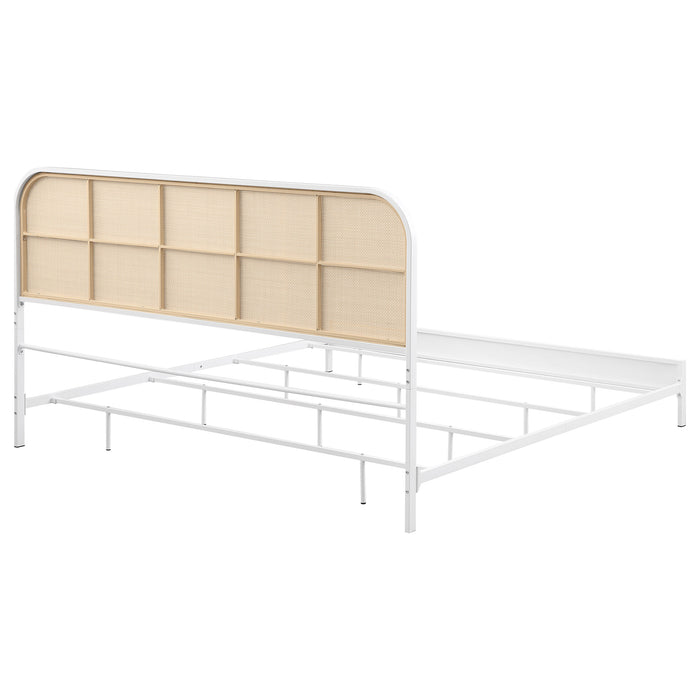 Amherst Eastern King, Queen, Full, & Twin Bed White & Black - Casa Morelos / Coahuila Furniture (Oklahoma City, OK)