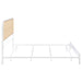 Amherst Eastern King, Queen, Full, & Twin Bed White & Black - Casa Morelos / Coahuila Furniture (Oklahoma City, OK)