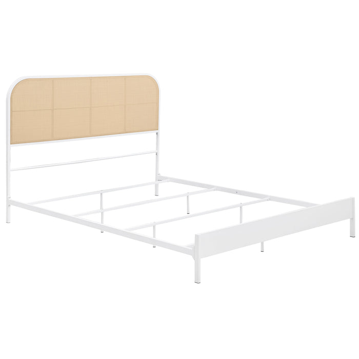 Amherst Eastern King, Queen, Full, & Twin Bed White & Black - Casa Morelos / Coahuila Furniture (Oklahoma City, OK)