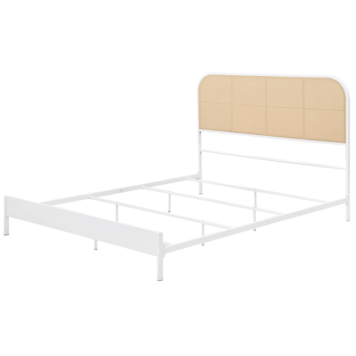 Amherst Eastern King, Queen, Full, & Twin Bed White & Black - Casa Morelos / Coahuila Furniture (Oklahoma City, OK)