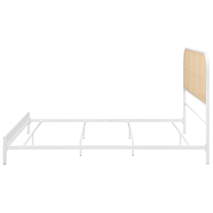 Amherst Eastern King, Queen, Full, & Twin Bed White & Black - Casa Morelos / Coahuila Furniture (Oklahoma City, OK)