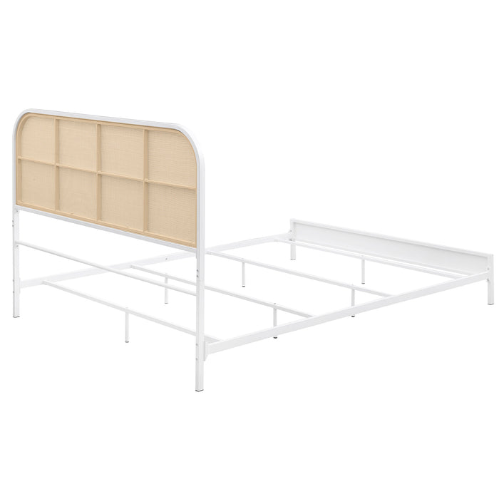 Amherst Eastern King, Queen, Full, & Twin Bed White & Black - Casa Morelos / Coahuila Furniture (Oklahoma City, OK)