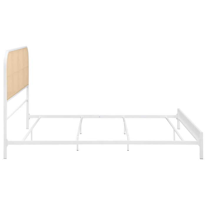 Amherst Eastern King, Queen, Full, & Twin Bed White & Black - Casa Morelos / Coahuila Furniture (Oklahoma City, OK)