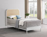 Amherst Eastern King, Queen, Full, & Twin Bed White & Black - Casa Morelos / Coahuila Furniture (Oklahoma City, OK)