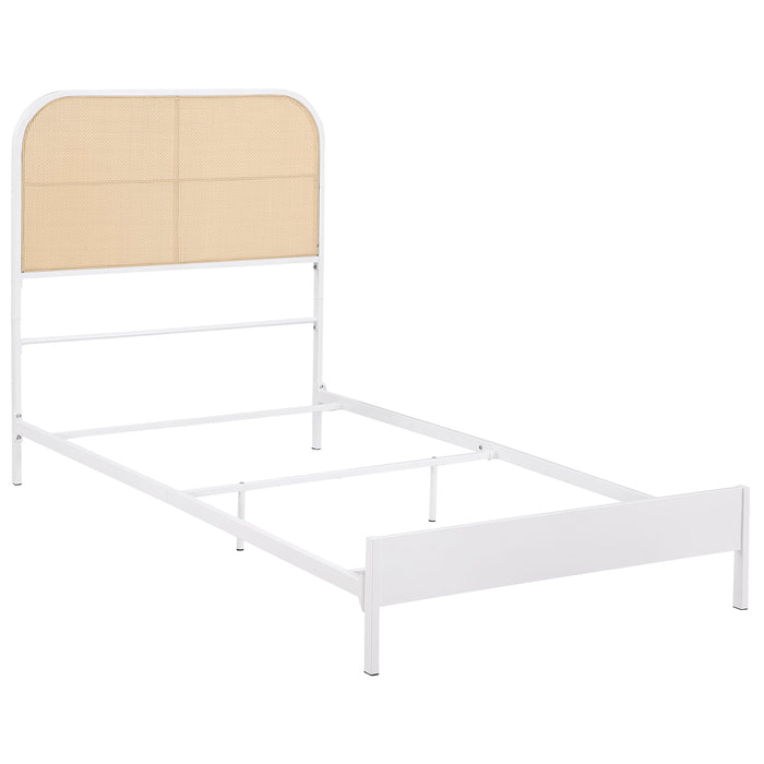 Amherst Eastern King, Queen, Full, & Twin Bed White & Black - Casa Morelos / Coahuila Furniture (Oklahoma City, OK)