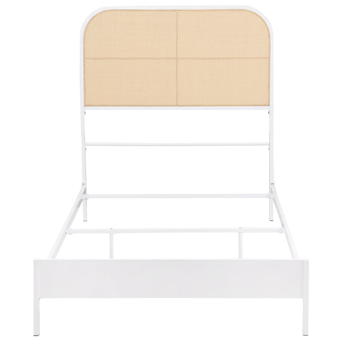 Amherst Eastern King, Queen, Full, & Twin Bed White & Black - Casa Morelos / Coahuila Furniture (Oklahoma City, OK)