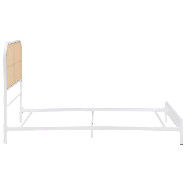 Amherst Eastern King, Queen, Full, & Twin Bed White & Black - Casa Morelos / Coahuila Furniture (Oklahoma City, OK)