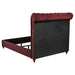 Devon Bedroom Set Wine Red and Dark Oak - Casa Morelos / Coahuila Furniture (Oklahoma City, OK)