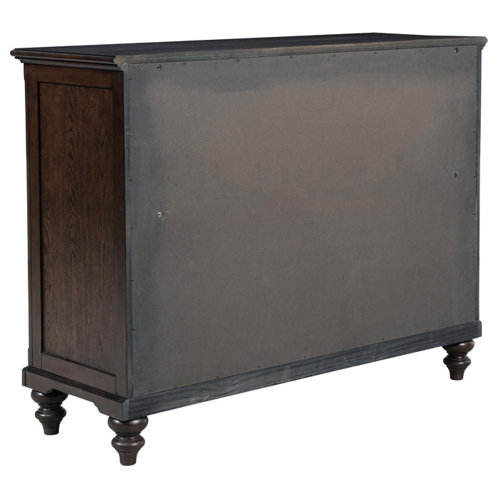 Devon Bedroom Set Wine Red and Dark Oak - Casa Morelos / Coahuila Furniture (Oklahoma City, OK)