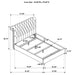 Devon Bedroom Set Wine Red and Dark Oak - Casa Morelos / Coahuila Furniture (Oklahoma City, OK)