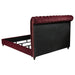 Devon Bedroom Set Wine Red and Dark Oak - Casa Morelos / Coahuila Furniture (Oklahoma City, OK)