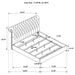 Devon Bedroom Set Wine Red and Dark Oak - Casa Morelos / Coahuila Furniture (Oklahoma City, OK)