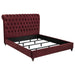 Devon Bedroom Set Wine Red and Dark Oak - Casa Morelos / Coahuila Furniture (Oklahoma City, OK)