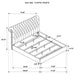 Devon Bedroom Set Wine Red and Dark Oak - Casa Morelos / Coahuila Furniture (Oklahoma City, OK)