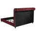 Devon Bedroom Set Wine Red and Dark Oak - Casa Morelos / Coahuila Furniture (Oklahoma City, OK)